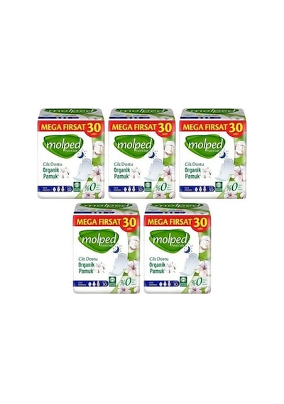 Molped Pure Soft Mega Fırsat Gece Ultra 5 x 30'lu
