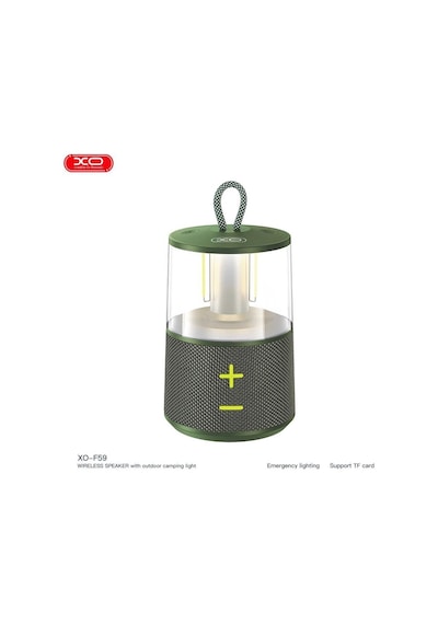 Xo-f59 Kamp Işıklı Ipx5 Suya Dayanıklı 1800mah Fm Radyo Destekli Kablosuz Bluetooth Hoparlör