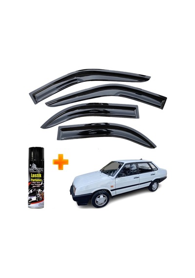 Lada Samara Mügen Cam Rüzgarlığı Tüm Kasalara Uyumlu 4 Lü Takım +500ml Lastik Parlatıcı