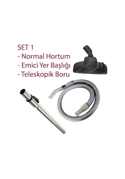Arçelik Uyumlu S 5911 Süpürge Hortumu Başlığı Fırçası Borusu