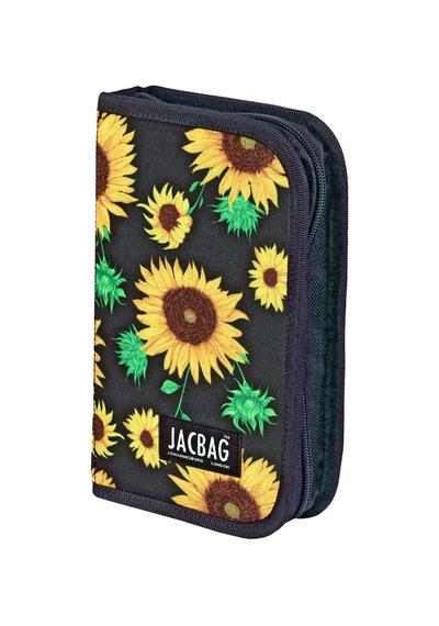 Jacbag Cover -sert Kapaklı Lastikli Kalem Kutusu Cover-ayçiçeği renkli