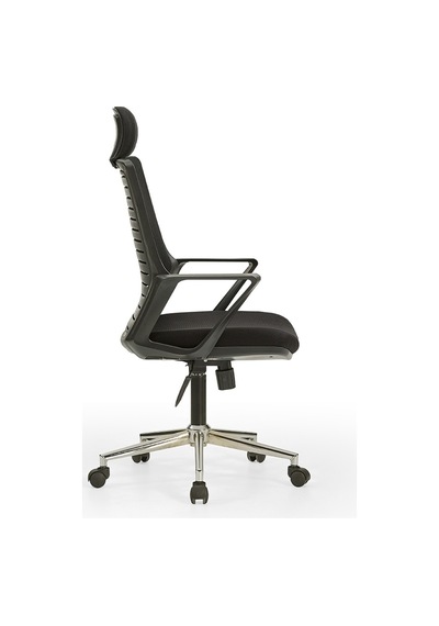 Çizgili Arya1 Bilgisayar Koltuğu - Ofis - Müdür - Büro - Çalışma Sandalyesi Siyah Renk Krom Ayaklı Siyah Çizgili Arya1 Bilgisayar Koltuğu - Ofis - Müdür - Büro - Çalışma Sandalyesi Siyah Renk Krom Ayaklı Siyah