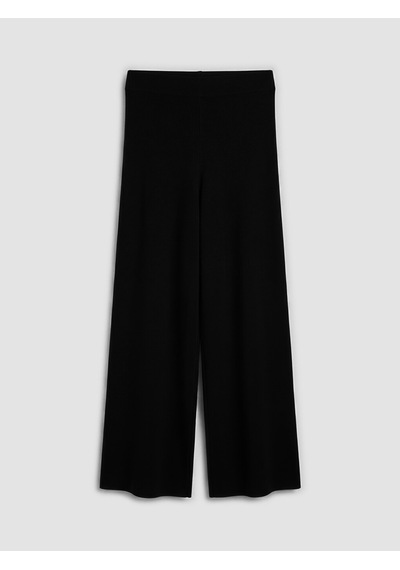 Lcw Modest Siyah Beli Lastikli Kadın Triko Pantolon