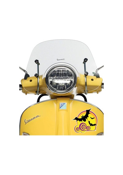 Yarasa Renkli Araç, Araba, Oto, Motorsiklet, Kask, Laptop, Cam Sticker 15x14,5 Cm