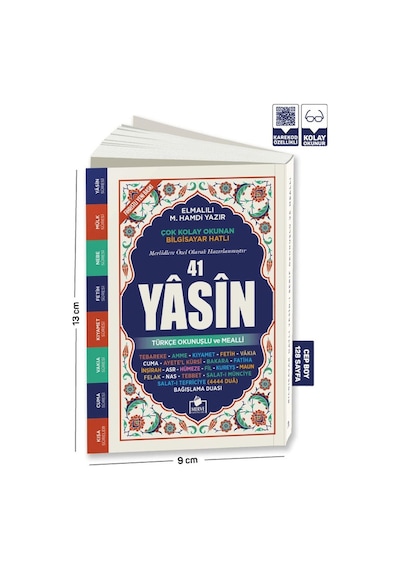 Yasini Şerif Türkçe Fihristli Cep Boy 128 Sayfa