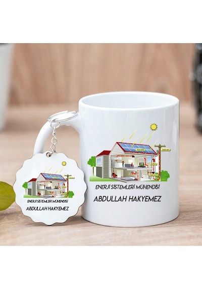 Enerji Sistemleri Mühendisi Kupa Bardak Ve Anahtarlık