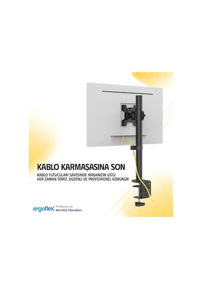 Ergoflex Ef61 Steel Design 2-8 Kg Asansörlü 17"-27" Monitör Standı