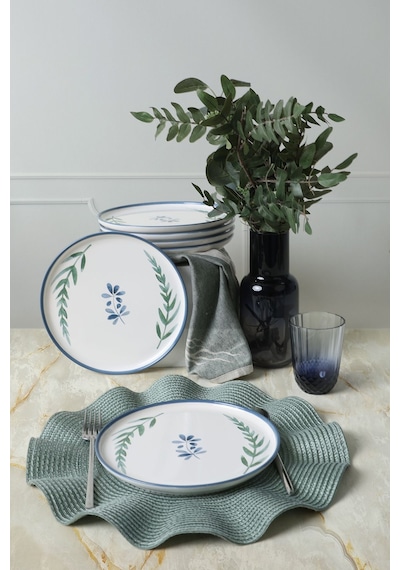 Keramika Daphne Nordic Pasta Tabağı 22 Cm 6 Adet 22923 Çok Renkli