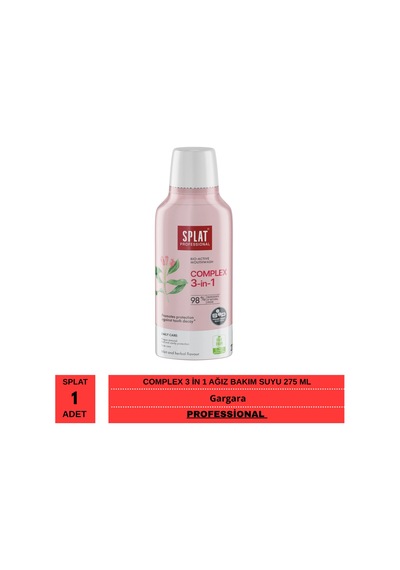 Splat Professional Complex 3 İn 1 Ağız Bakım Suyu 275 Ml