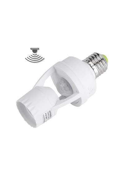 Parcbeny 24272 360 Pır Hareket Sensörlü E27 Lamba Duy Uyumlu Adaptörü Zaman Ayarlı Ac 100v-240v 60w Max
