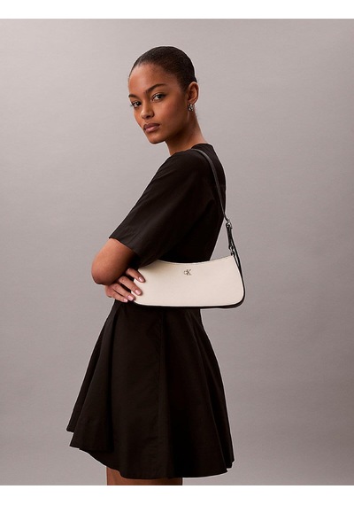 Calvin Klein Kadın Ck Canvas Küçük Omuz Çantası-13353 Beyaz