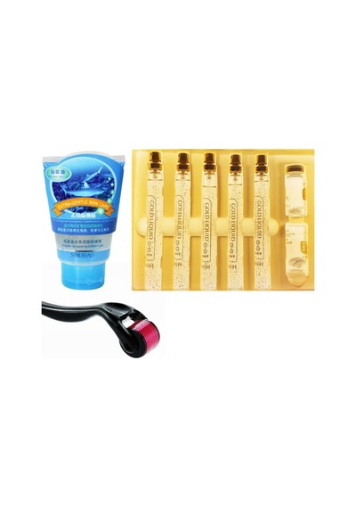 Kolajen İp Seti - Dermaroller - Peeling (Üçlü Set)