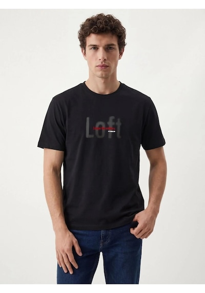 Erkek T-shirt Lf2042923 Siyah