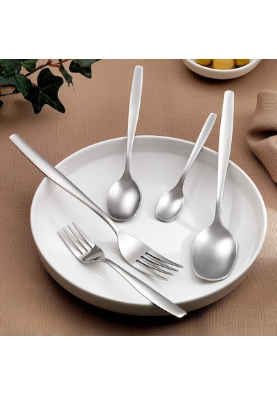 Schafer Sheen 60 Parça Çatal Kaşık Takımı Gümüş27 Gümüş