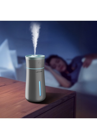 Lenyes Lhu03 Vazo Tipi Rgb Atmosfer Işıklı Nano Sprey Sessiz Hava Nemlendirici Beyaz