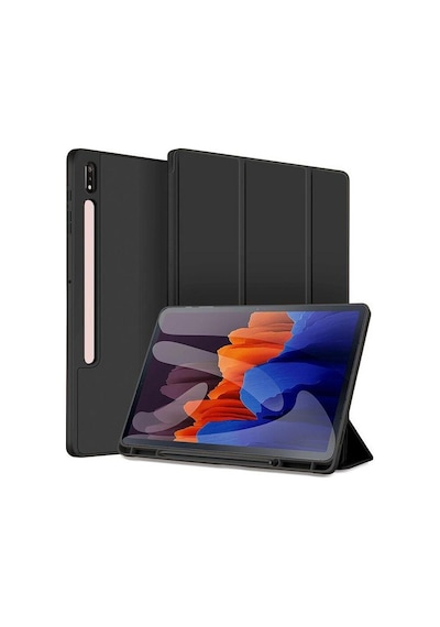 Samsung Uyumlu Galaxy Tab S7 Fe / S7 Plus S8 Plus 12.4" Kılıf Kalem Bölmeli Smart Case X800 T730 T970 Samsung Uyumlu Galaxy Tab S7 Fe / S7 Plus S8 Plus 12.4" Kılıf Kalem Bölmeli Smart Case X800 T730 T970