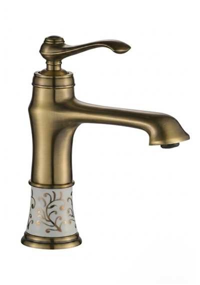 Victoria Gold Porselen Gövde Lavabo Bataryası Antik