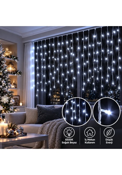 Ack Led Saçak Işık 6500k Flaşlı Süsleme Işığı As90-00803f