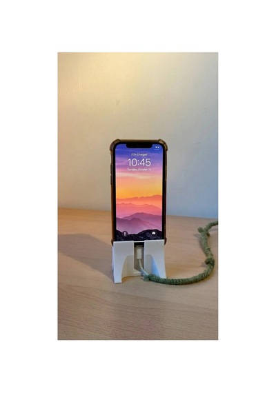Kablo Kanallı Telefon Standı Masaüstü Telefon Tutucu