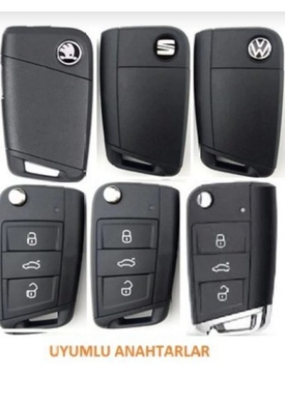 Autohan Keys Seat Leon Fr Ibiza Arona Tarraco Lüks Nano Anahtar Koruma Kılıfı Kırmızı Altın Renk