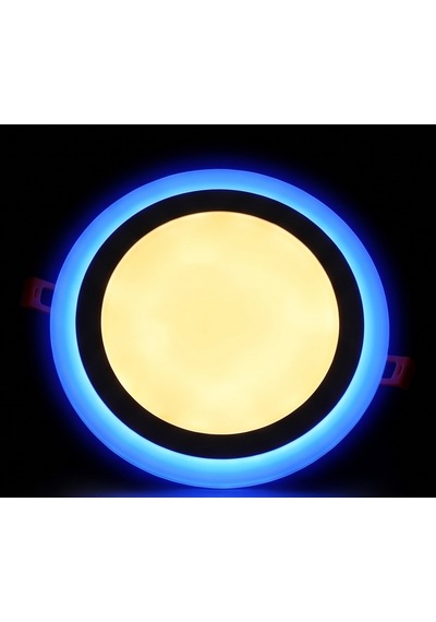 Yuvarlak Sıva Altı Led Spot Armatür 36 Watt Çift Renk Mavi Günışığı Aydınlatma Gece Lambası