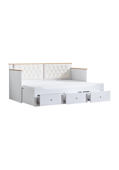 Alaçatı Divan Çekmeceli Açılır Çift Kişilik Karyola + Soft Yatak