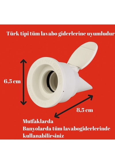 3 Adet Koku Önleyici Çekvalfli Adaptör Contaø50 Lavabo & Evyeler Diğer