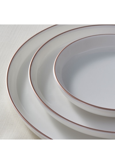Güral Bilbao 8 Parça 2 Kişilik Bone Yemek Takımı - Copper Bakır