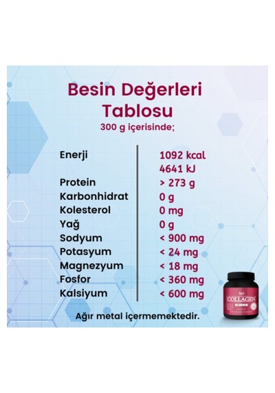 Hud Collagen Plus Powder 300 G - Toz Kolajen (3 Adet)