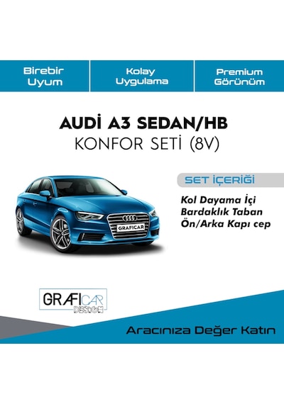 Audi A3/V8 Konfor Seti -Araç Içi Ses  Kumaş Kaplama