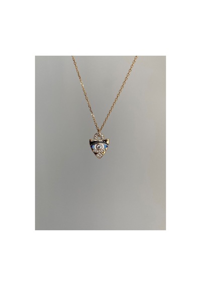 Çelik Rose Gold Etnik Model Tiana Göz Kolye -kararma Yapmaz- Metalik