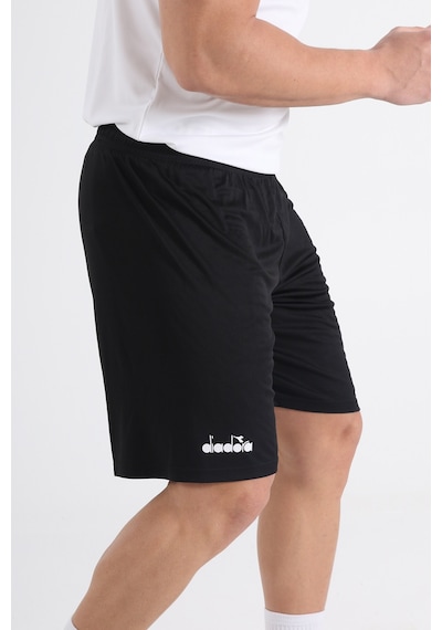 Diadora Düz  Siyah Antrenman - Spor Şort - DDANT-SORT