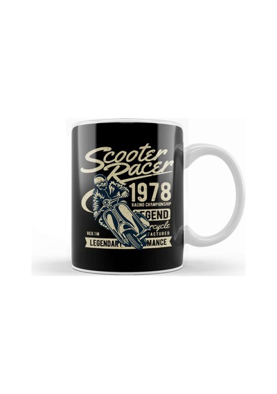 Scooter Racer 1978 Kupa Bardak Porselen Karışık