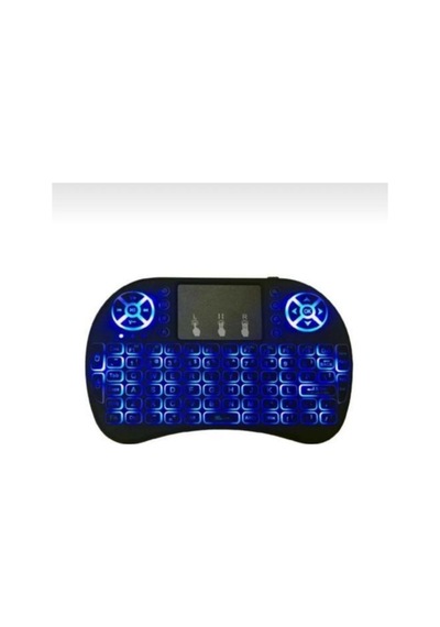Zhltools Işıklı Mini Klavye Mouse Smart Tv Box Pc Şarjlı Oyuncu Klavye