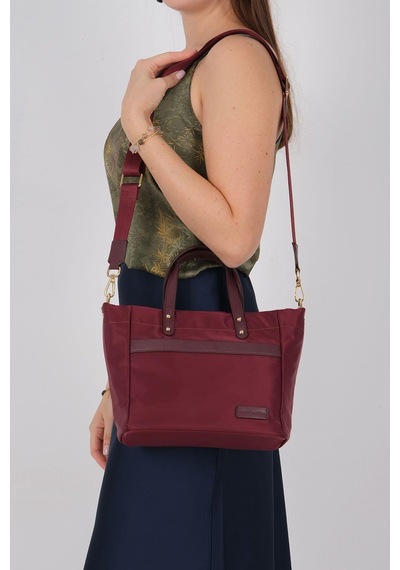 Silver Polo Sp1213 Kadın El Çantası Saten Bordo-bordo