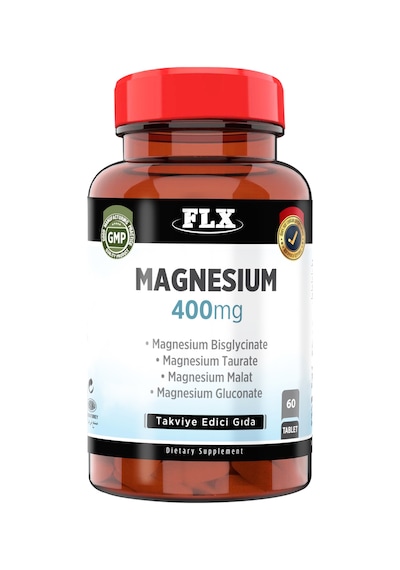 Magnezyum Bisglisinat Malat Taurat Glukonat 60 Tablet
