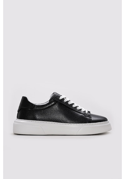 Fast Step Hakiki Deri Erkek Casual Ayakkabı 216ma888 Siyah
