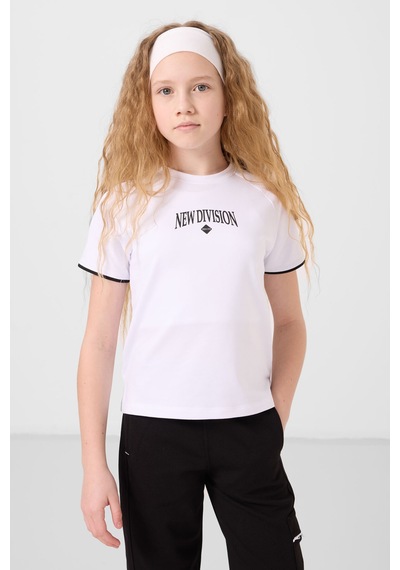 Tommylife Beyaz-siyah O Yaka Baskılı Lastik Paça Kargo Cepli Kız Çocuk Eşofman Takım - 75173 Beyaz/sıyah Beyaz - Siyah