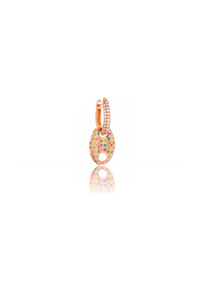 Color Bubbles Gümüş Küpe-320 Rose