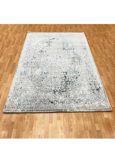 Mermer Desenli 200 X 300 Bambu Yün Halı Gri