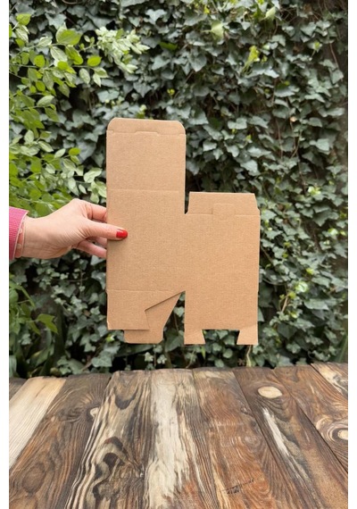 10,5x10,5x10,5cm Küp Kilitli Kraft Kutu 25 Adet 25 Adet