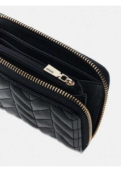 Guess Cheryl Orta Boy Fermuarlı Kadın Siyah Cüzdan Swtq9720140-bla