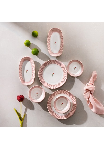 Schafer Rapid 4 Kişilik Kahvaltı Takımı 10 Parça-pembe02 Pembe