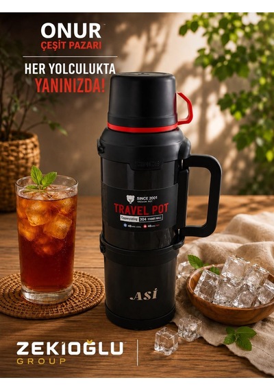 Vacuum 4 Litre Aile Boy Paslanmaz Çelik İssi Termos Karışık Renk Renksiz