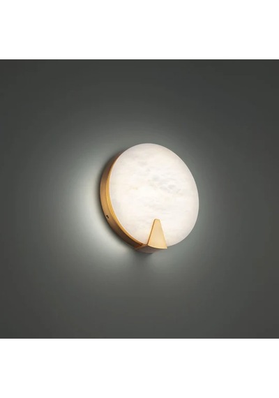 Luna Doğal Mermer Duvar Aplik 15 Cm Ra-aplk-3546-52-04 Eskitme