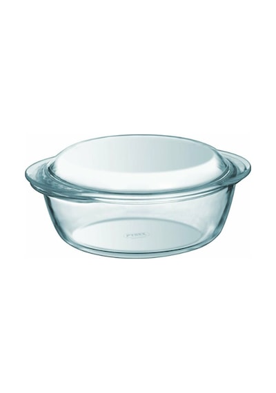 Pyrex 207a000/7343 Kapaklı Cam Yuvarlak Fırın Kabı 1,3l