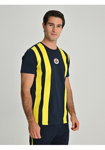 Fenerium Erkek Trıbun Çubuk Detaylı Tshırt Fb Laci Yeni