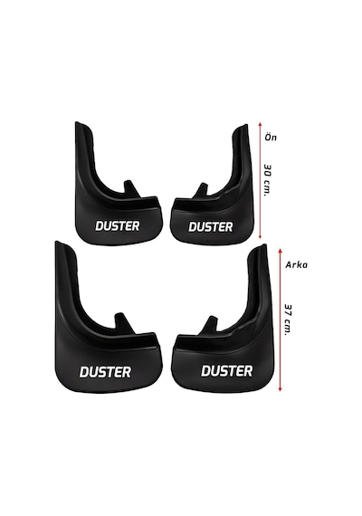 Dacia Duster Paçalık Tozluk Çamurluk Ön Arka 4 Lü Set