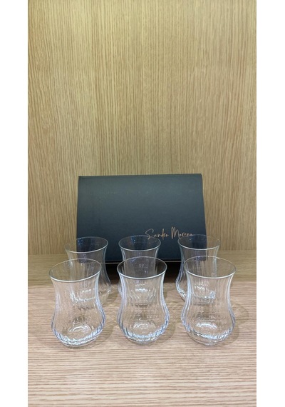 Bohemia Kristal Sandro Moreno Kristal Optikli 6 Lı Çay Bardağı Şeffaf