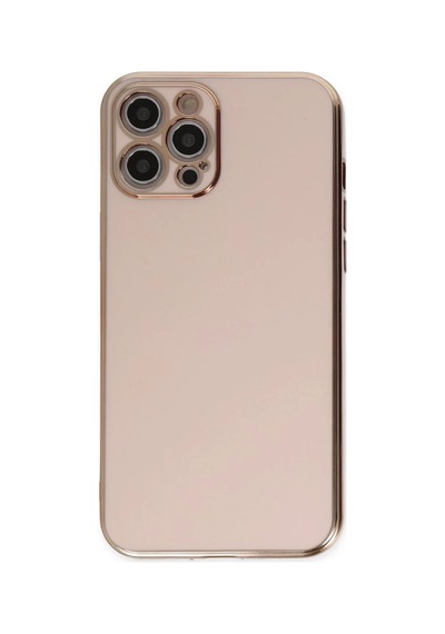 İphone 12 Pro Max Kılıf Volet Silikon - Pembe